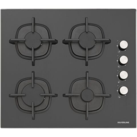 Silverline BO6504B01 - CS5343B01 - 3457 Soho 60 Siyah Cam Ankastre Set