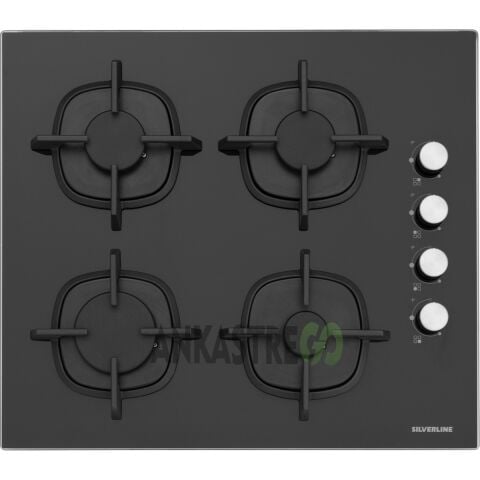 Silverline BO6502B02 - CS5343B01 Siyah Cam Ankastre Set