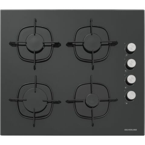 Silverline 3420 Classy - CS5335B01 - BO65E1B01 Siyah Cam Ankastre Set