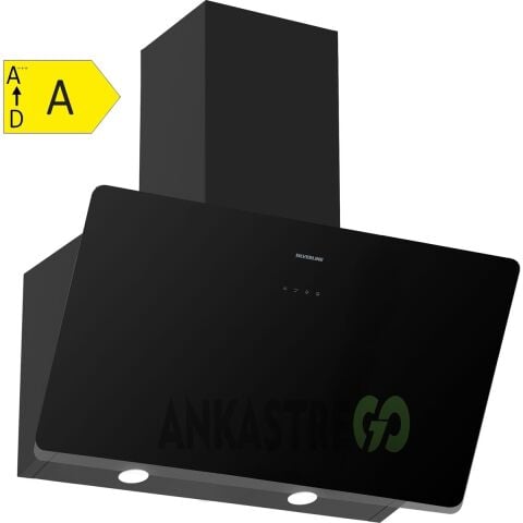 Silverline BO6503B01 - CS5335B01 - 3457 Soho 60 Siyah Cam Ankastre Set