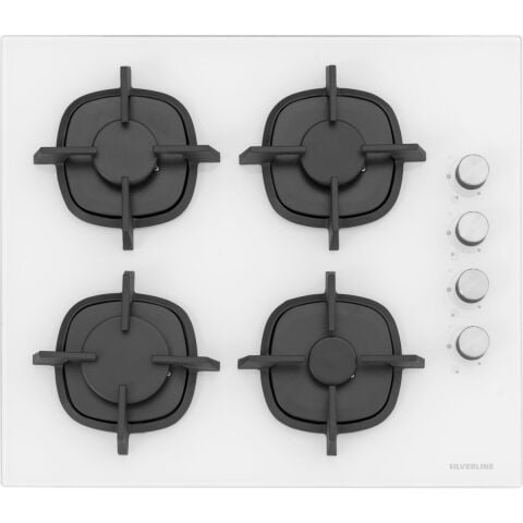 Silverline 2'li BO6502W02 - CS5343W01 Beyaz Cam Ankastre Set