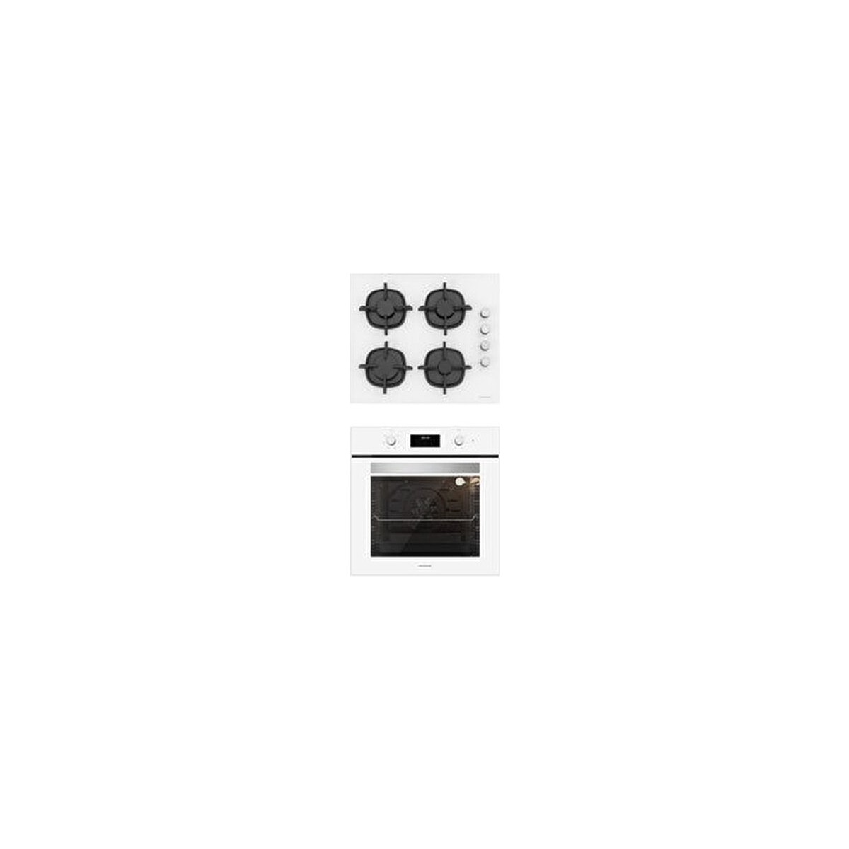 Silverline Beyaz 2'li Ankastre Set 5 Yıl Garanti (CS5343W01+BO6502W02)
