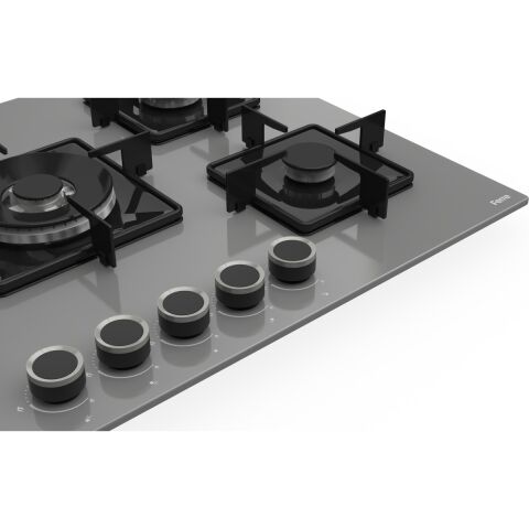 Ferre Ss Serisi Gri 5 Gözlü Ankastre Set ( QBL62CPR-SS038-D082 )