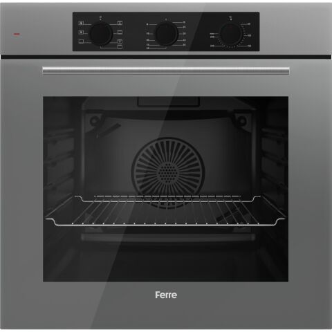 Ferre Ss Serisi Gri 5 Gözlü Ankastre Set ( QBL62CPR-SS038-D065 )