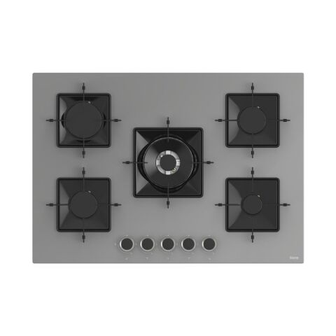 Ferre Ss Serisi Gri 5 Gözlü Ankastre Set ( QBL62CPR-SS038-D082 )