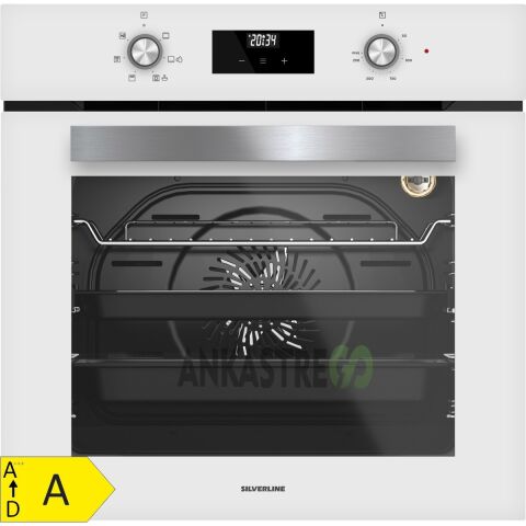 Silverline BO6502W02 - CS5365W01 - 3457 Soho 60 Beyaz Cam Ankastre Set