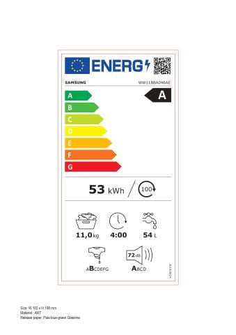 Samsung WW11BBA046ABAH 11 Kg 1400 Devir Siyah Çamaşır Makinesi