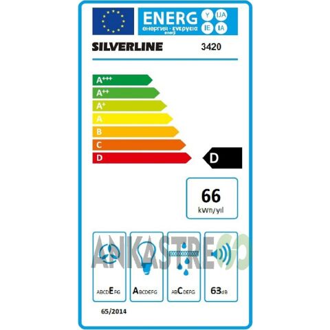 Silverline BO6502W02 - CS5365W01 - 3420 Classy 60 Beyaz Cam Ankastre Set