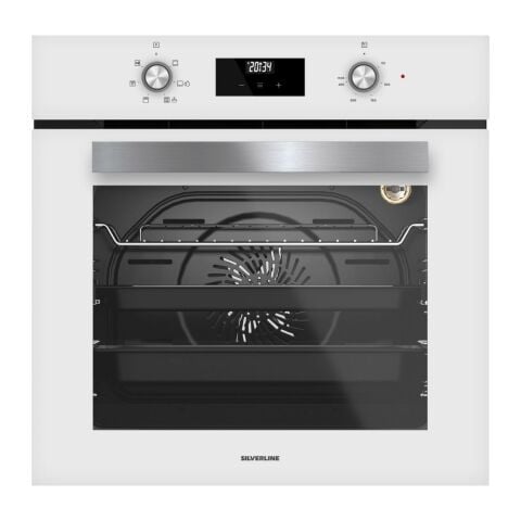 Silverline Beyaz 65 cm Ocaklı Dijital Fırınlı Ankastre Set (3457 Soho - CS5700E7W01 - BO6502W02 )