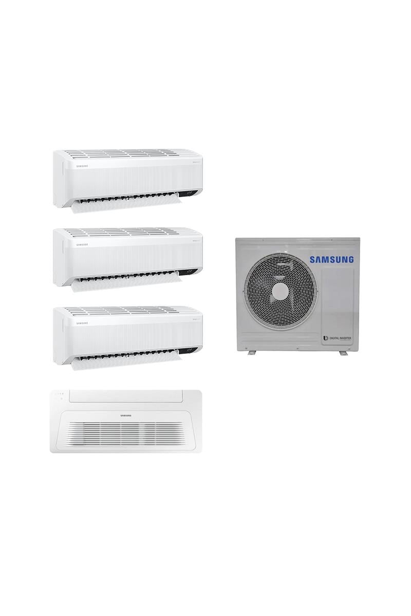 Samsung Samsung Wind Free Multi 1+4 AJ080TXJ4KH/EA 7+9+9 Duvar + 18 Tek yön Kaset Tipi İç 8 kw Dış Ünite En Ucuz Fiyatları ve Özellikleri