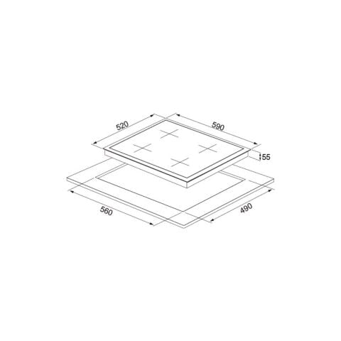 Silverline Gri Cam Ankastre Set BO65P4S01-CS5700E6S01-3481 Flam Gri (Buhar ve Airfryer Özellikli Fırın)