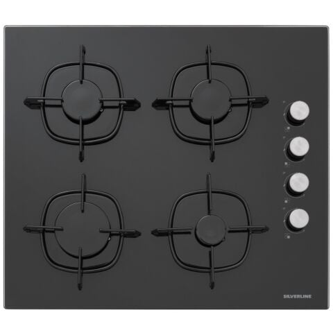 Silverline BO6504B01 - CS5335B01 - 3457 Soho 60 Siyah Cam Ankastre Set