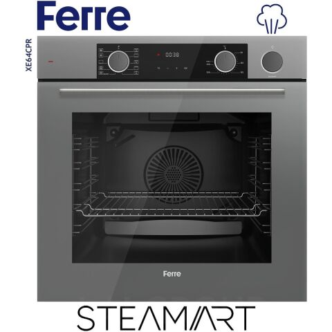 Ferre Steamart Ss Serisi Gri Set (SS038 + XE64CPR +D065 ) -75'lik Seri Kare Emaye Izgara