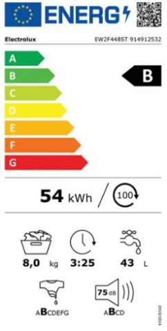 Electrolux EW2F448ST 8 kg 1400 Devir Çamaşır Makinesi