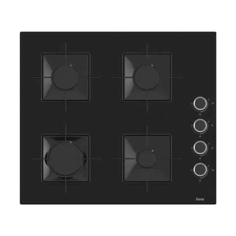 Ferre XE61MDV - SS205 - D086 4 Prog. Mekanik Statik Xl 78 Litre Ankastre Set - Inox/siyah