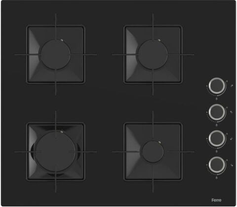 Ferre Fryart Ss Serisi Siyah Set (SS205 + XE63CS +D086 ) - Kare Emaye Izgara
