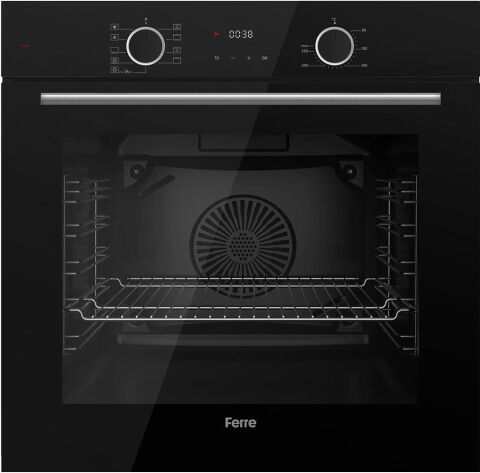 Ferre Fryart Ss Serisi Siyah Set (SS205 + XE63CS +D086 ) - Kare Emaye Izgara