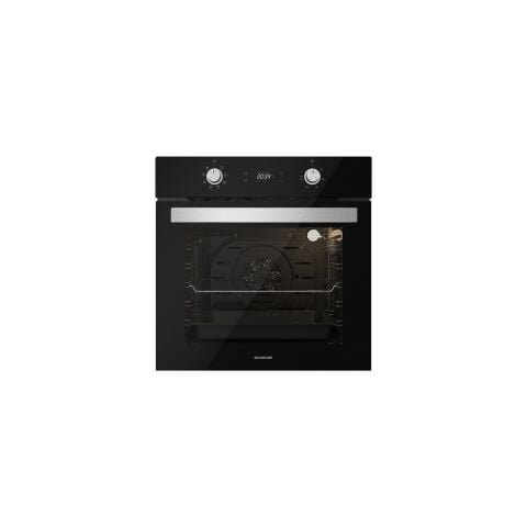 Silverline Siyah Cam Ankastre Set (BO6504B01 + CS5335B01 + 3457)